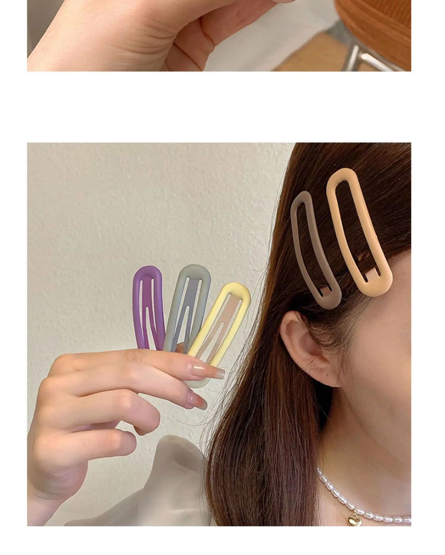 Candy Color Hairpin Clip Set for Women — feature 36