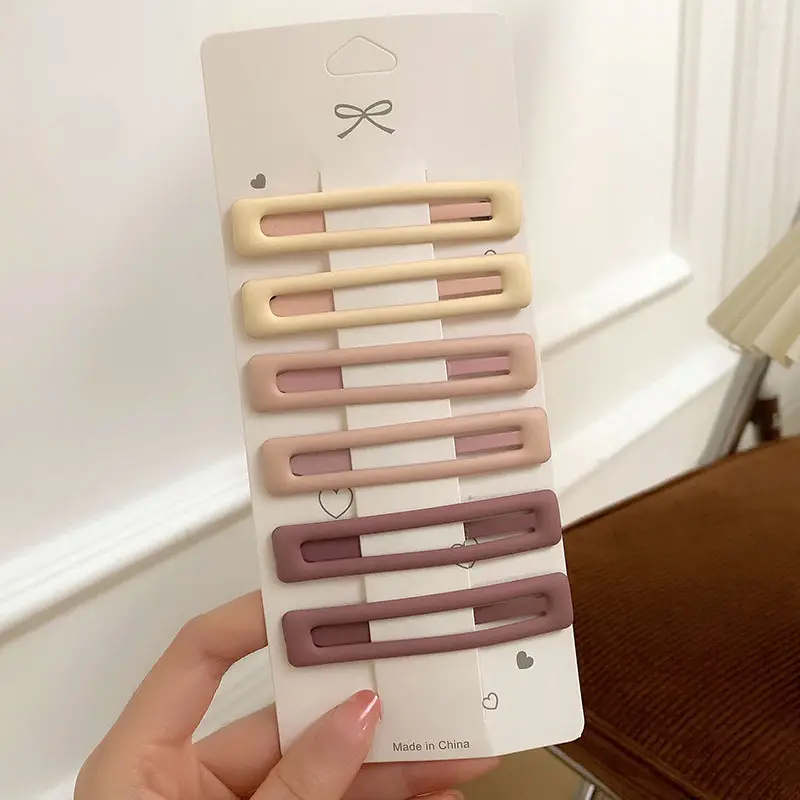 Candy Color Hairpin Clip Set for Women