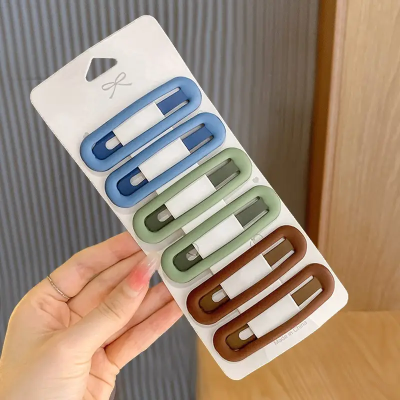 Candy Color Hairpin Clip Set for Women