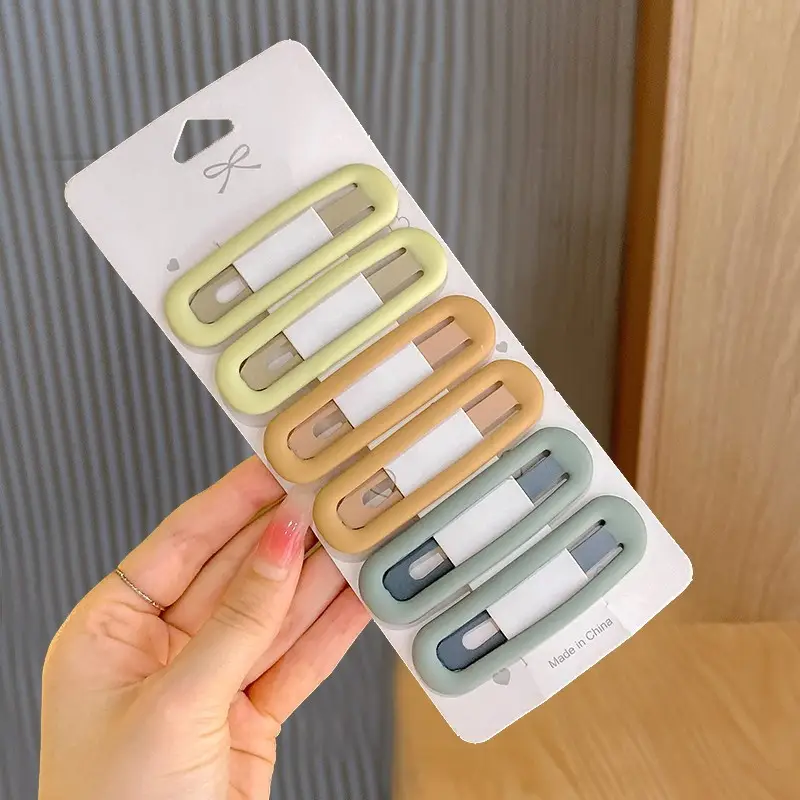 Candy Color Hairpin Clip Set for Women