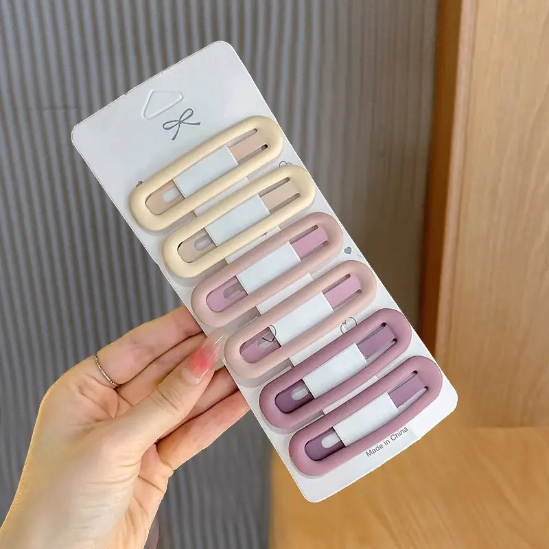 Candy Color Hairpin Clip Set for Women