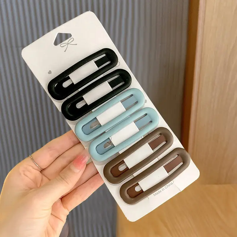 Candy Color Hairpin Clip Set for Women