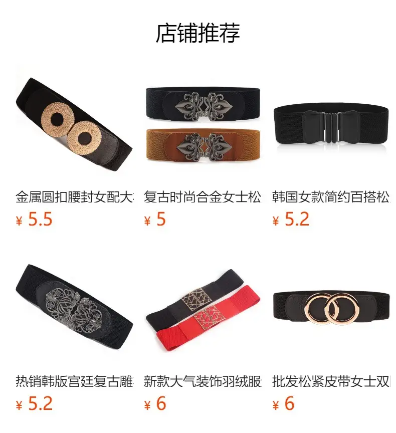 Black Nylon Belt with Gold Clasp for Women β feature 1