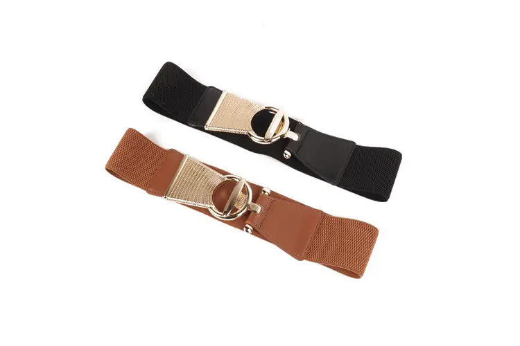 Black Nylon Belt with Gold Clasp for Women β feature 3