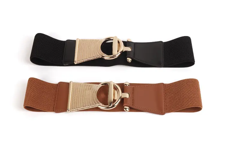 Black Nylon Belt with Gold Clasp for Women β feature 5
