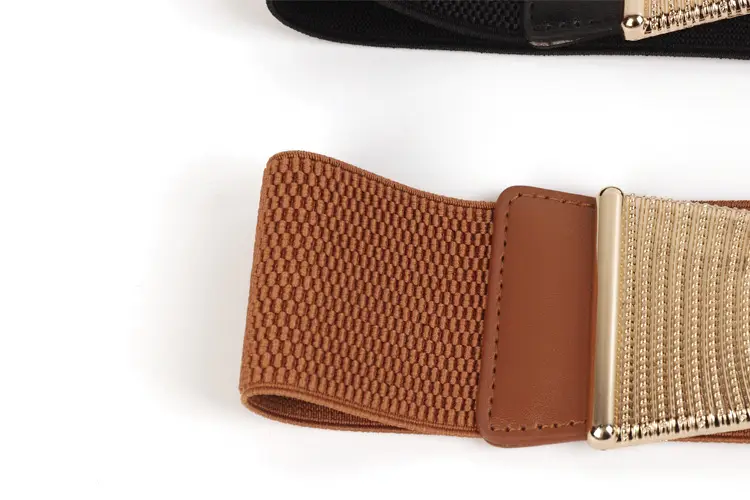 Black Nylon Belt with Gold Clasp for Women β feature 7