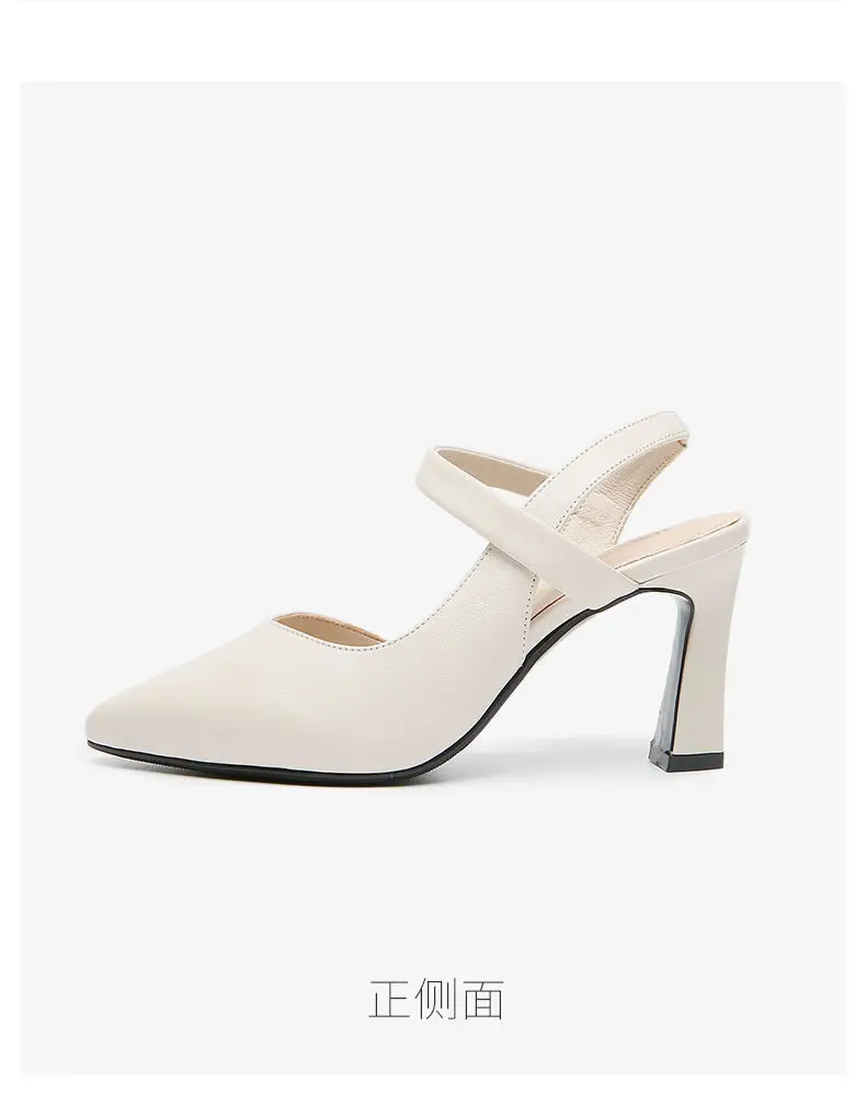 Women's Black Leather High Heel Sandals 2023 — feature 12