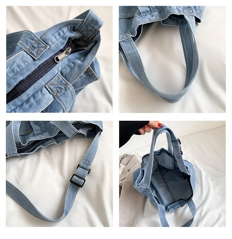 Light Blue Denim Shoulder Bag 2023 Spring New — feature 9