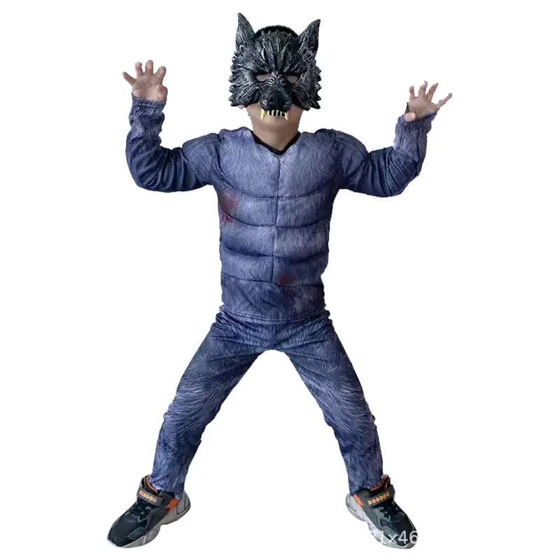 Kids Hulk Captain America Iron Man Optimus Prime Thor cos Muscle Costume Halloween Show Costume - Image 18
