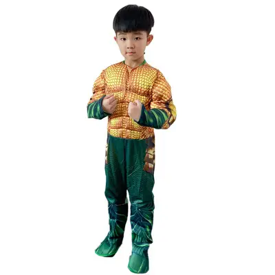 Kids Hulk Captain America Iron Man Optimus Prime Thor cos Muscle Costume Halloween Show Costume - Image 20