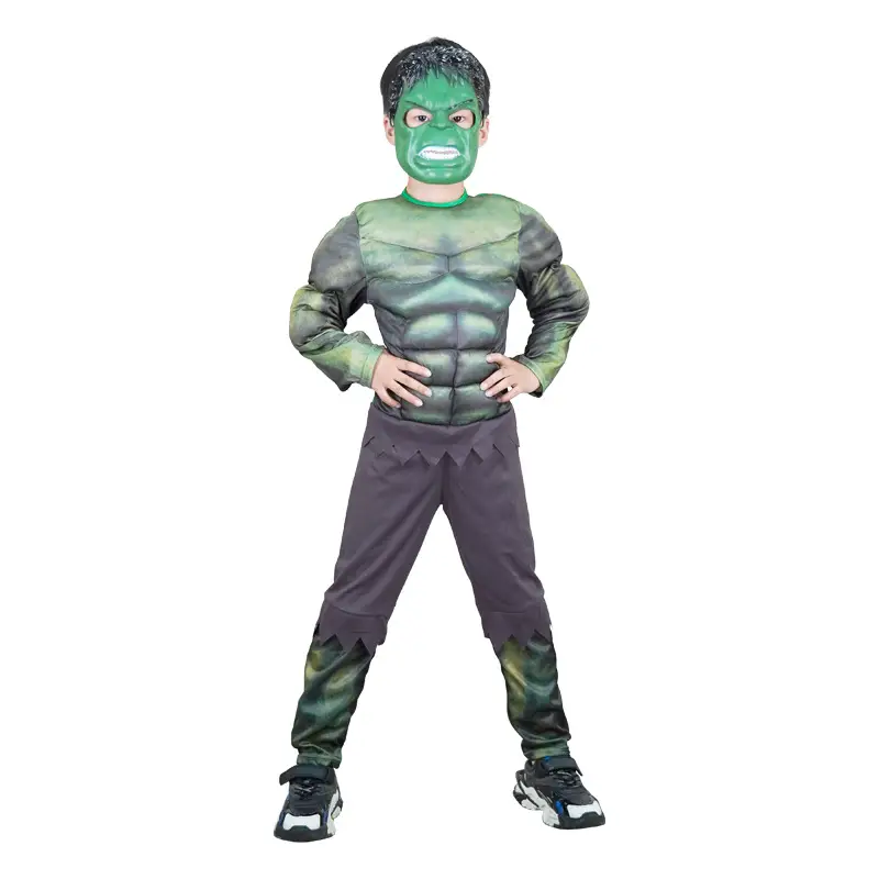 Kids Hulk Captain America Iron Man Optimus Prime Thor cos Muscle Costume Halloween Show Costume - Image 5