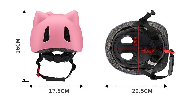 Pink Cartoon Kids Helmet for Scooter Roller Skating — feature 17