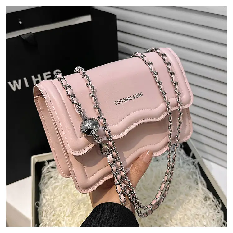 Retro Women's Bag 2023 New Solid Color Chain Crossbody — feature 24