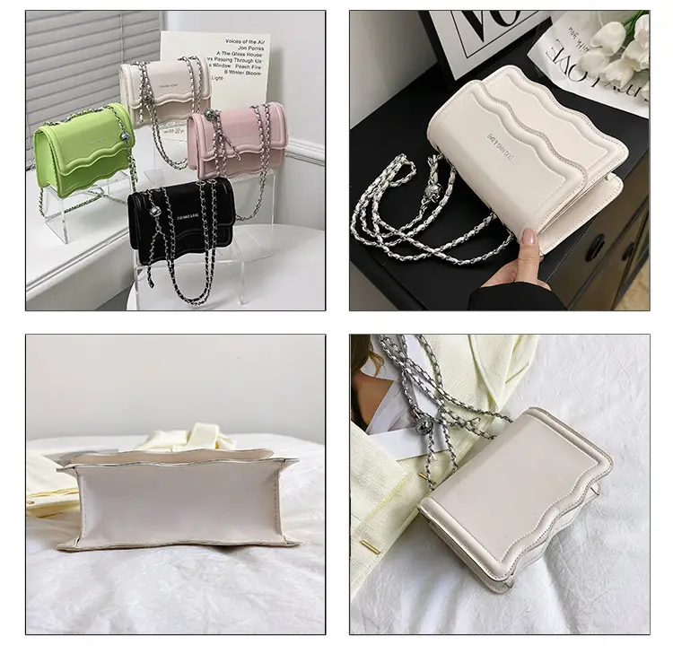 Retro Women's Bag 2023 New Solid Color Chain Crossbody — feature 9