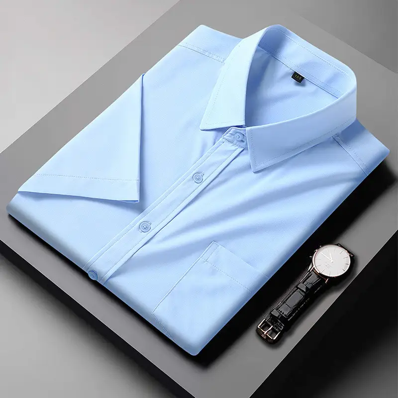 Men's Maroon Short Sleeve Shirt Extra Large Business Casual - Image 4