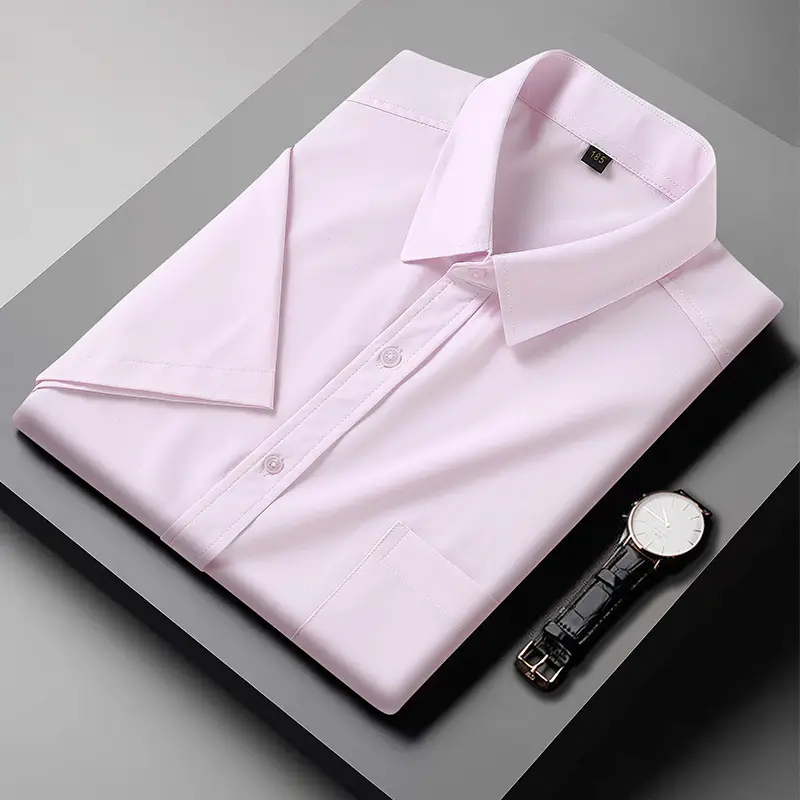 Men's Maroon Short Sleeve Shirt Extra Large Business Casual - Image 6