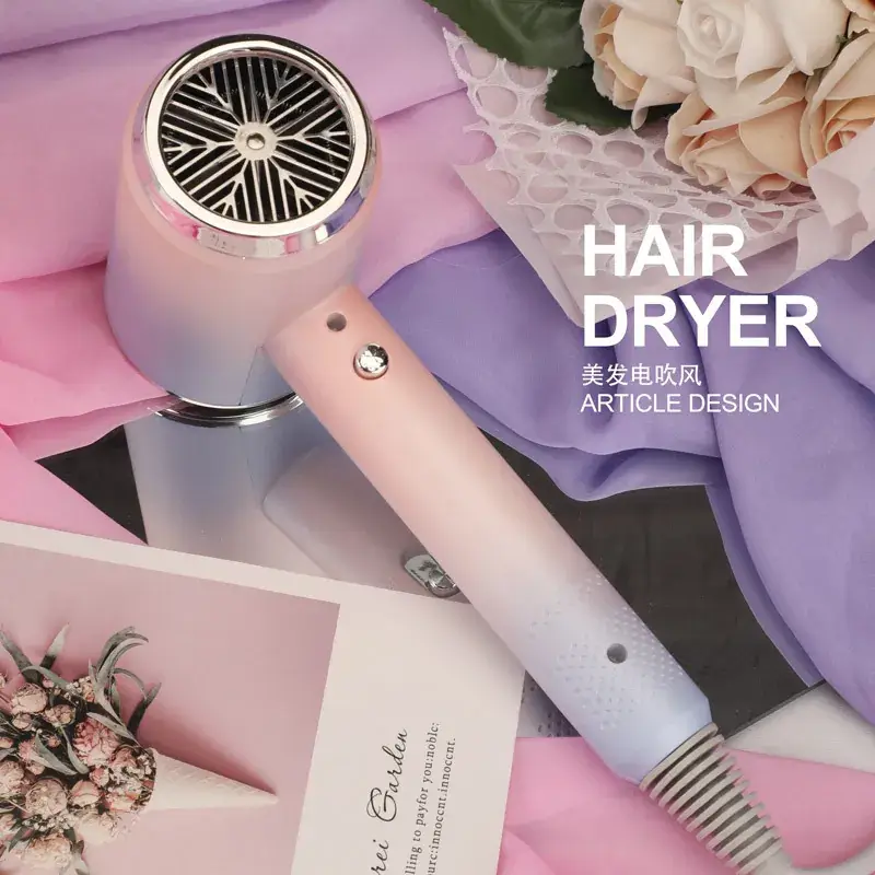 Silver Hair Dryer with Crystal Accents - Image 5