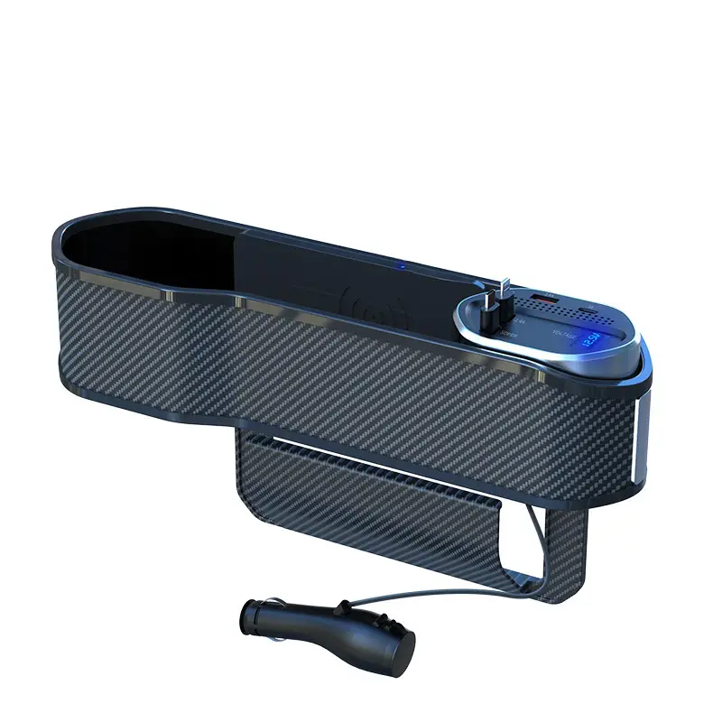 Wireless Car Seat Storage Box with Digital Display & Charging - Image 6