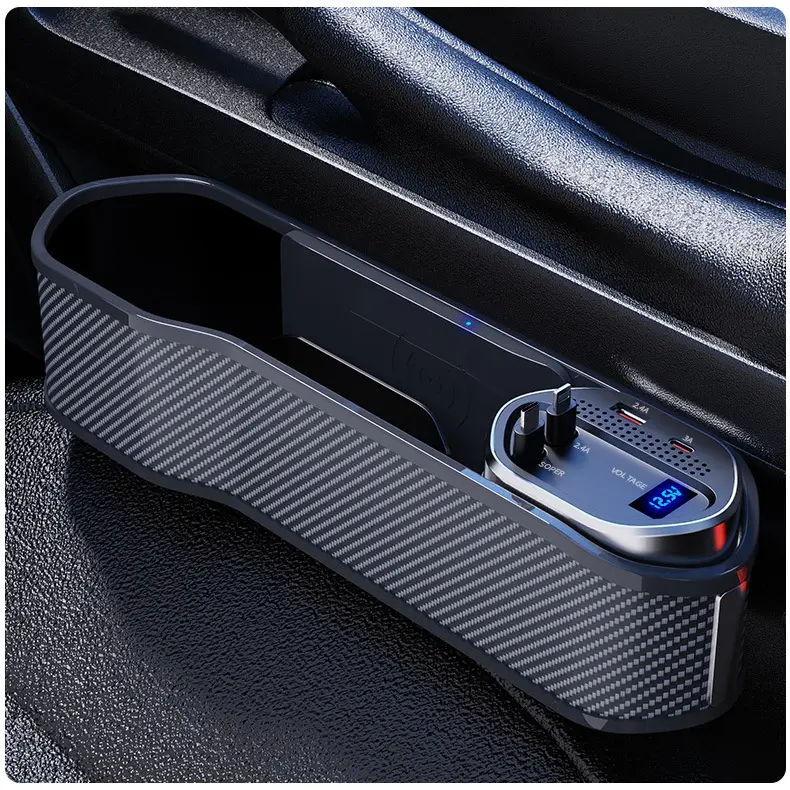 Wireless Car Seat Storage Box with Digital Display & Charging — feature 13