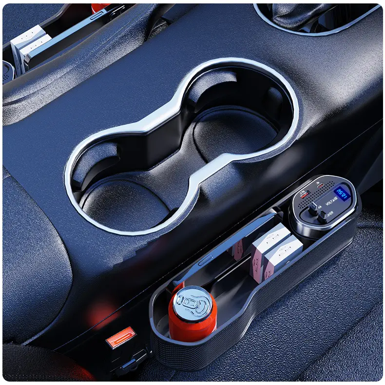 Wireless Car Seat Storage Box with Digital Display & Charging — feature 14