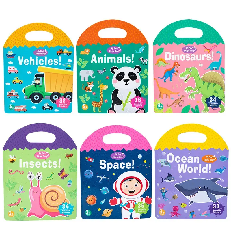 Portable Space Jelly Sticker Book for Kids 30x23cm - Image 10