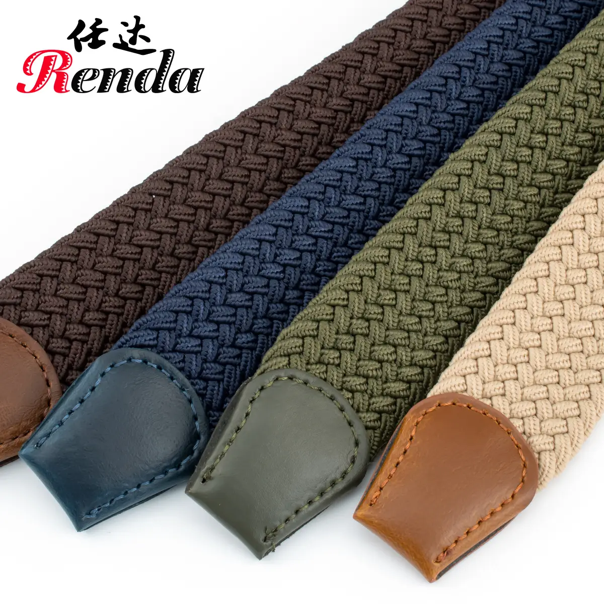 Retro Green Nylon Belt with Buckle