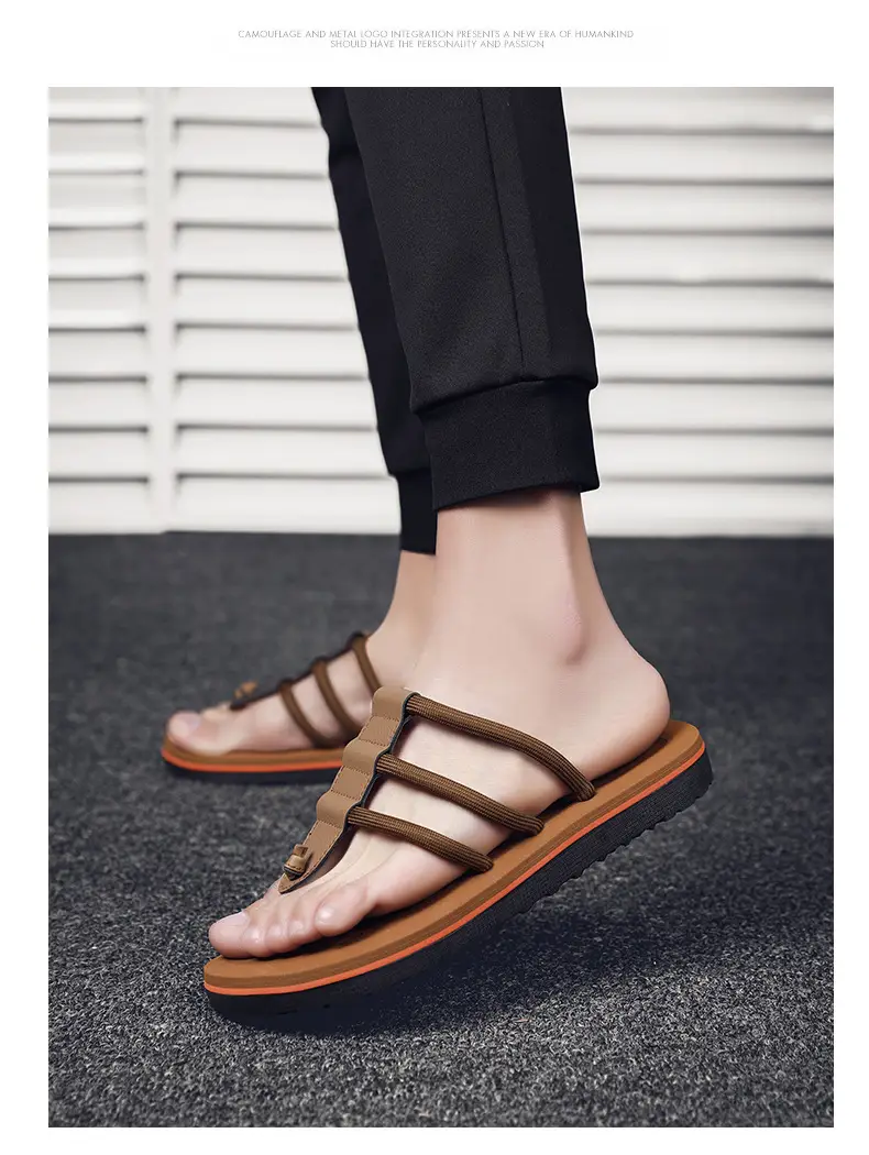 2025 Men Anti-Slip EVA Flip Flops Brown — feature 15