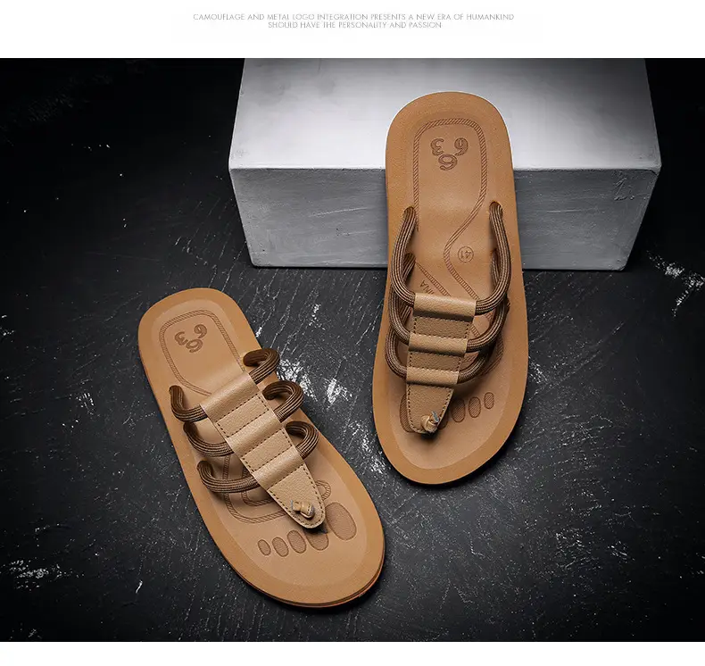 2025 Men Anti-Slip EVA Flip Flops Brown — feature 22