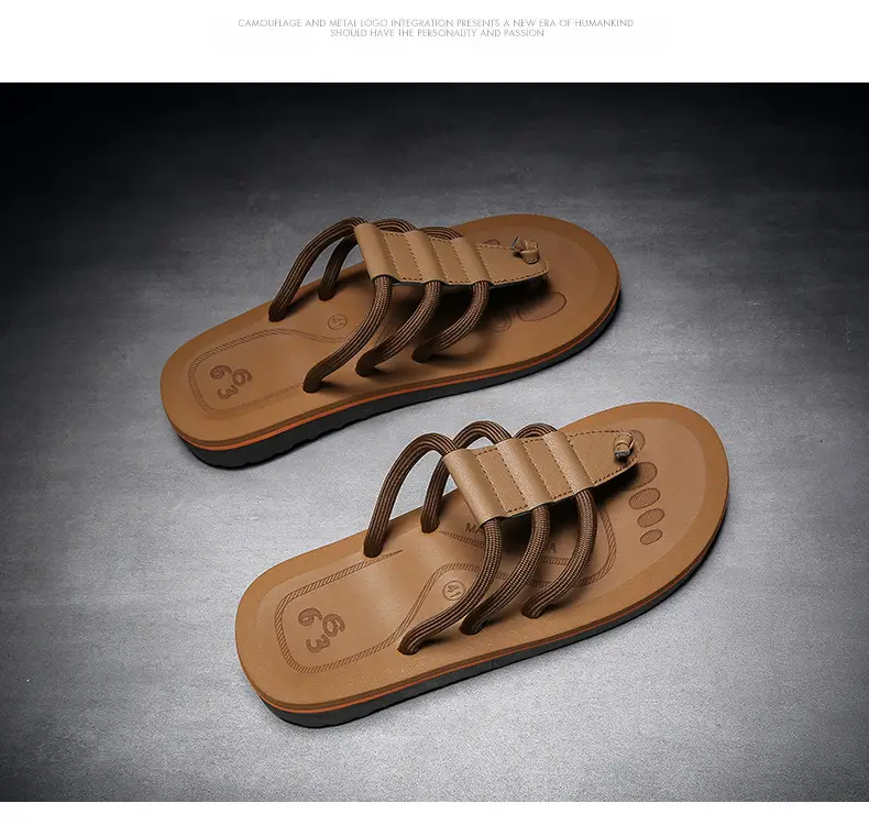 2025 Men Anti-Slip EVA Flip Flops Brown — feature 23
