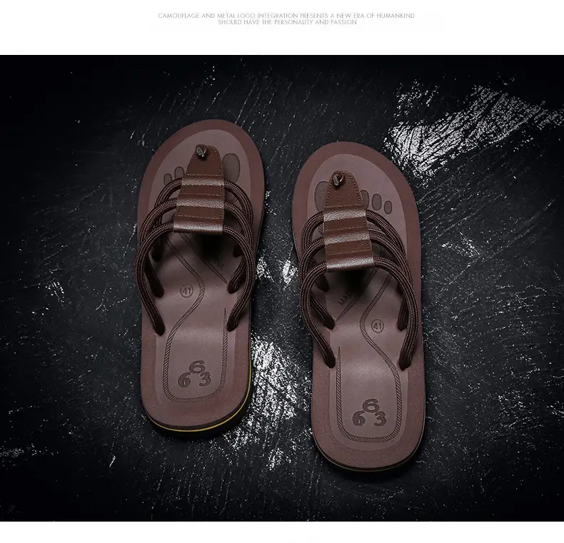 2025 Men Anti-Slip EVA Flip Flops Brown — feature 25