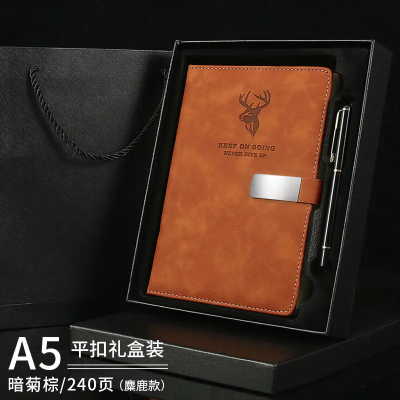 A5 Buckle Notebook Luxury Blue Thickened Custom Skin Feel
