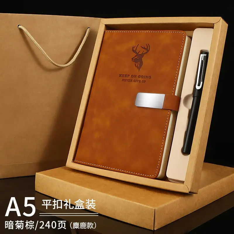 A5 Buckle Notebook Luxury Blue Thickened Custom Skin Feel