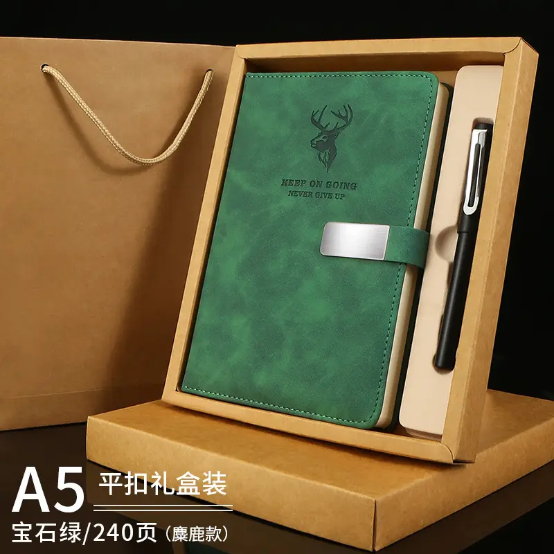 A5 Buckle Notebook Luxury Blue Thickened Custom Skin Feel