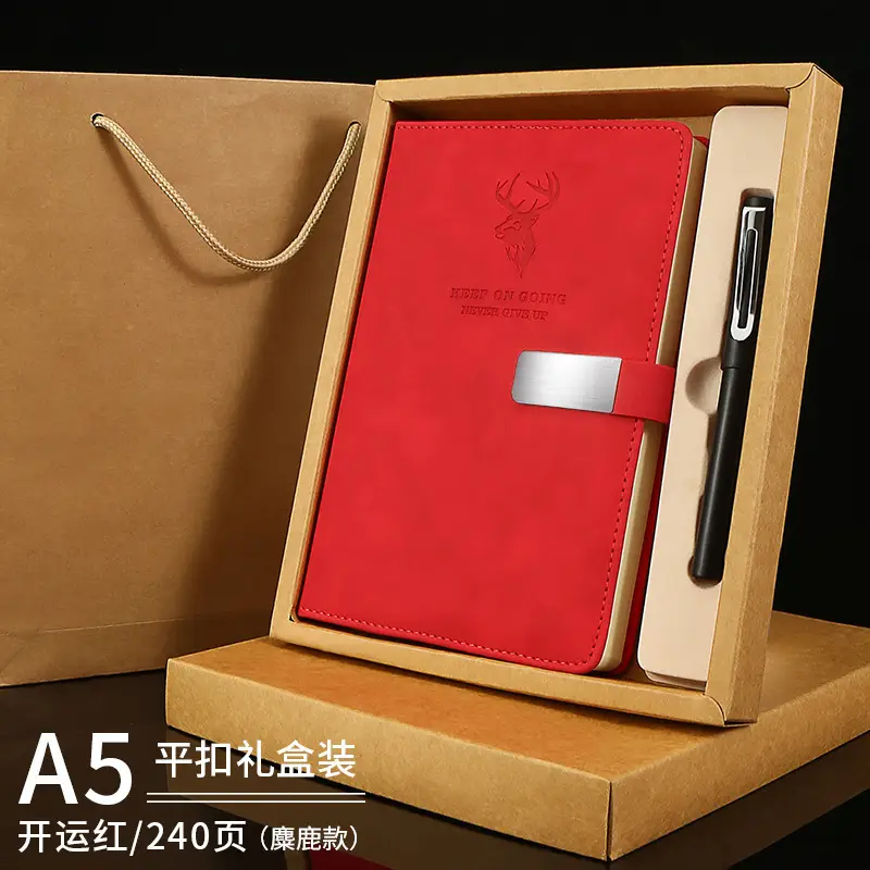 A5 Buckle Notebook Luxury Blue Thickened Custom Skin Feel