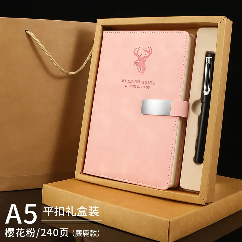 A5 Buckle Notebook Luxury Blue Thickened Custom Skin Feel