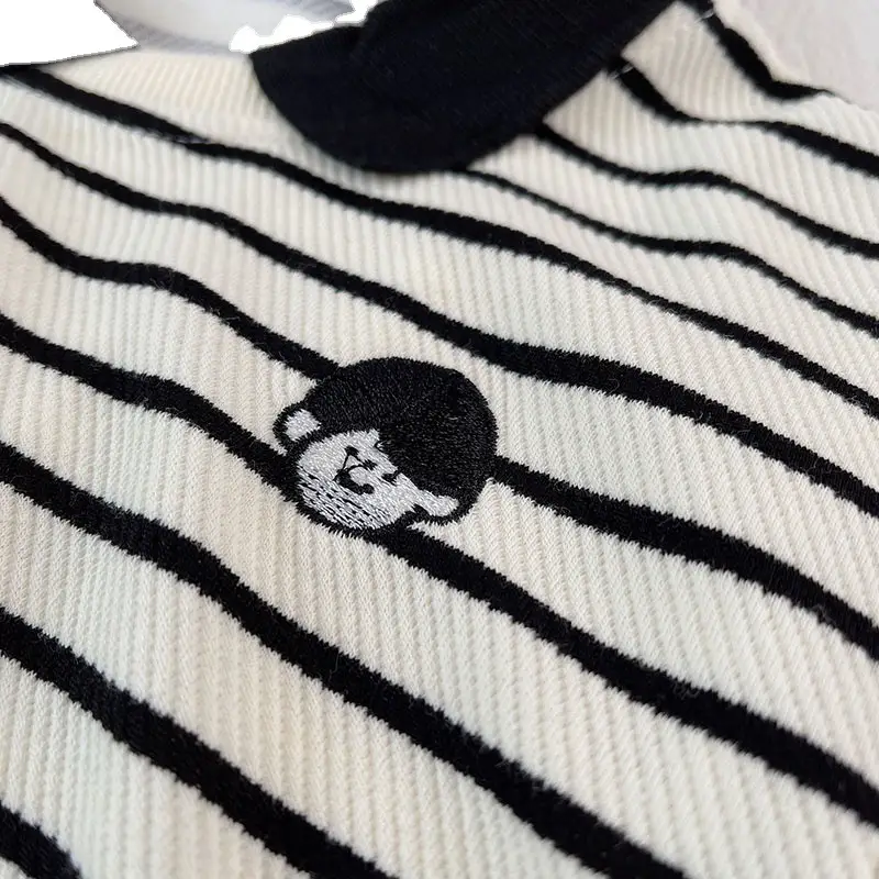 Boys Striped Sweatshirt 2026 New Korean Style - Image 5