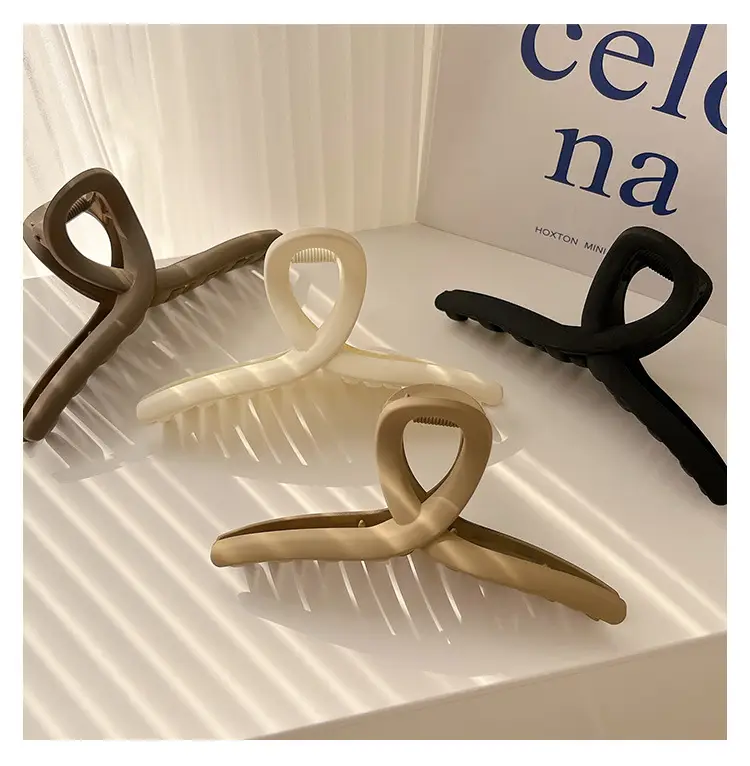 2023 New Large Hair Grip Clip Net Red Female Back Head Hairpin Hair Volume Shark Clip Headdress — feature 8