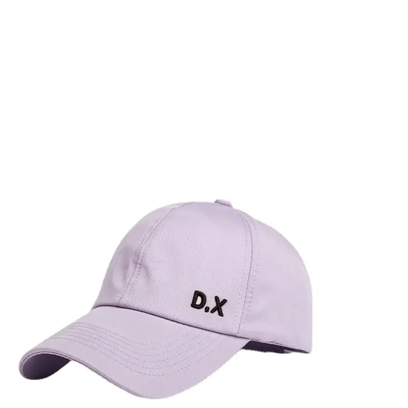 Women's Purple Peaked Cap with Tied High Ponytail - Image 7