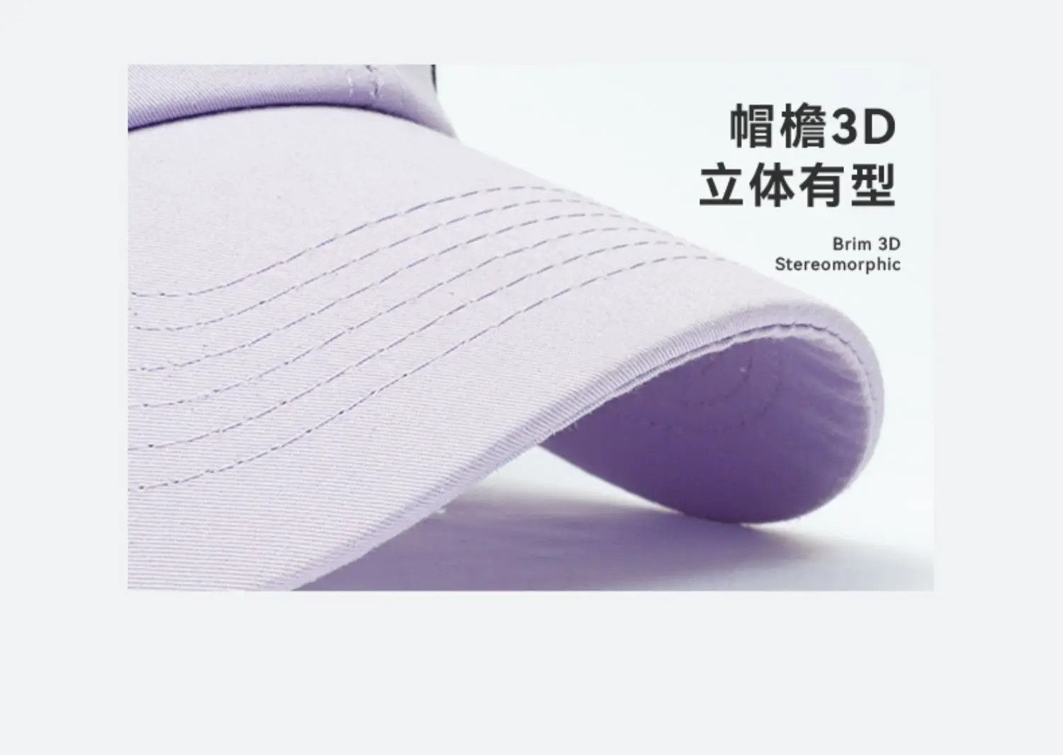 Women's Purple Peaked Cap with Tied High Ponytail — feature 16