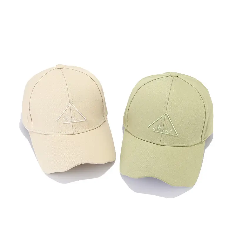 Men's Beige Embroidered Baseball Cap Summer Hat - Image 8
