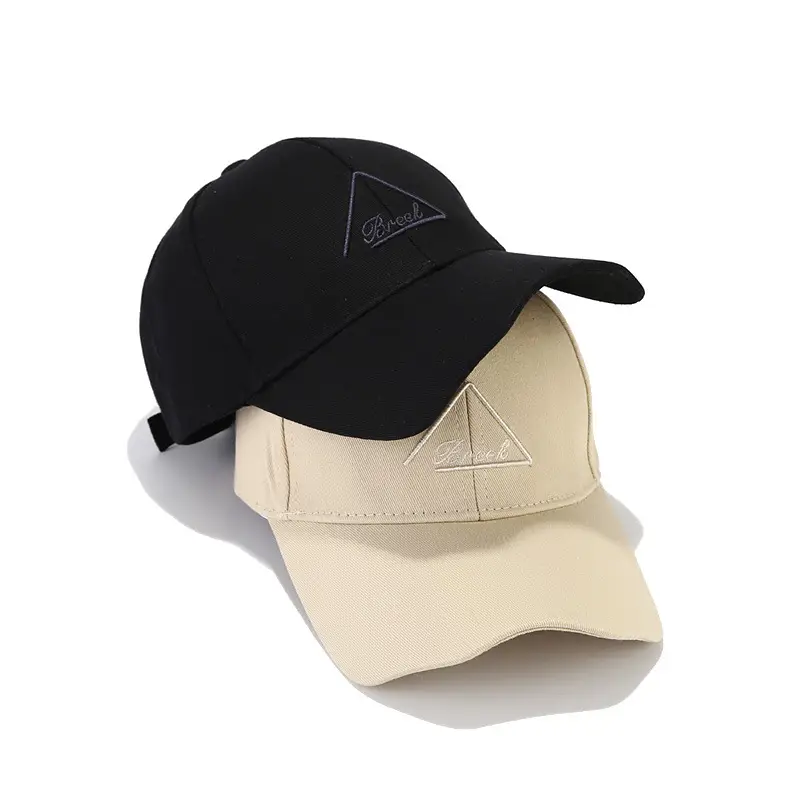 Men's Beige Embroidered Baseball Cap Summer Hat - Image 9