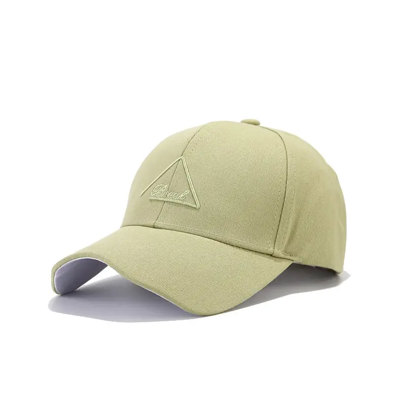 Men's Beige Embroidered Baseball Cap Summer Hat - Image 4