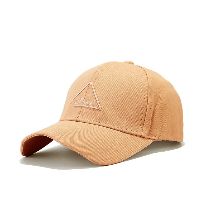 Men's Beige Embroidered Baseball Cap Summer Hat - Image 6