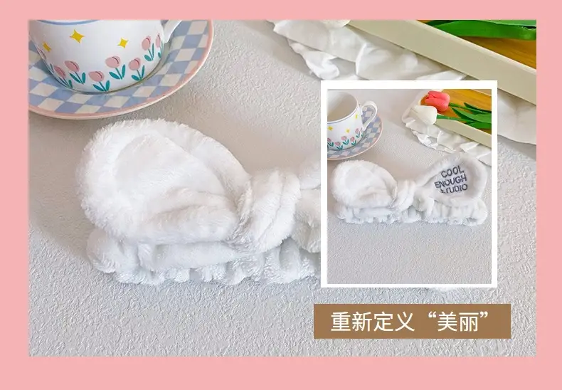 Pink Bow Hairband with Embroidered Letter Design — feature 18