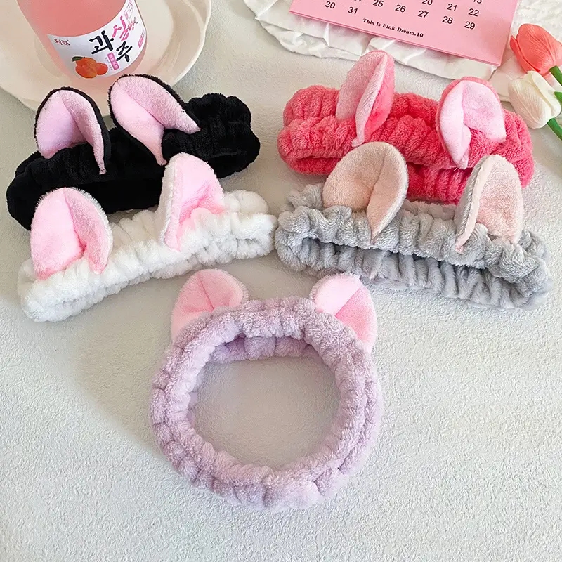 Pink Cat Ear Headband for Women - Image 12