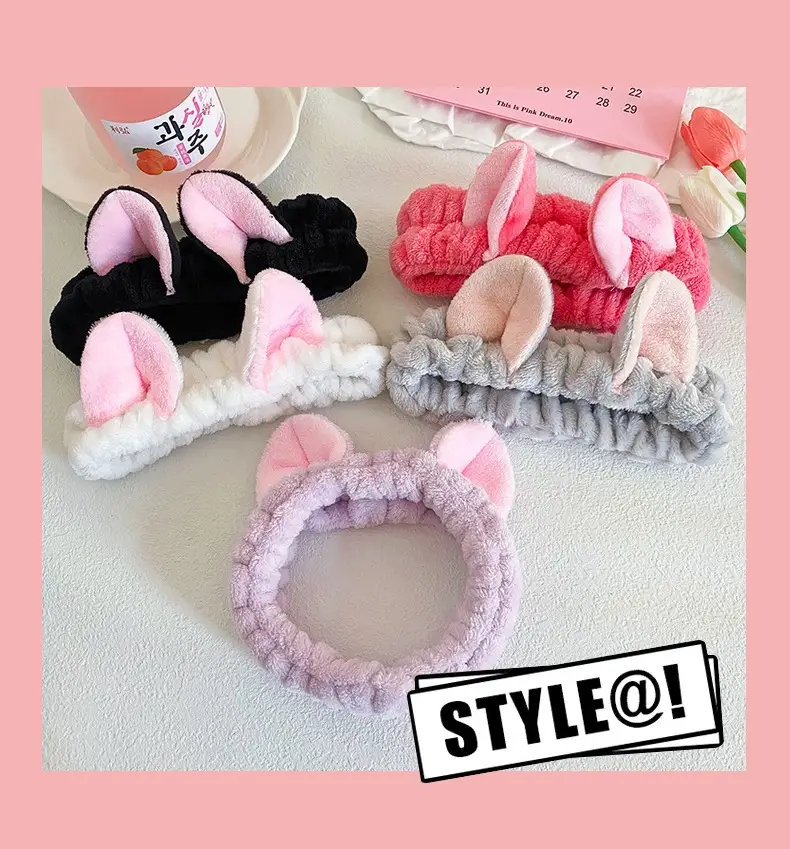 Pink Cat Ear Headband for Women — feature 23