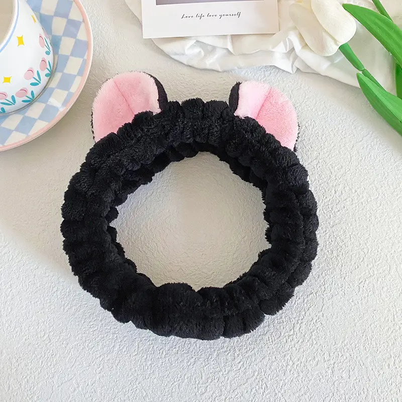 Pink Cat Ear Headband for Women - Image 3