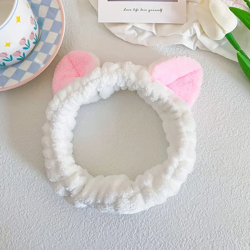Pink Cat Ear Headband for Women - Image 5
