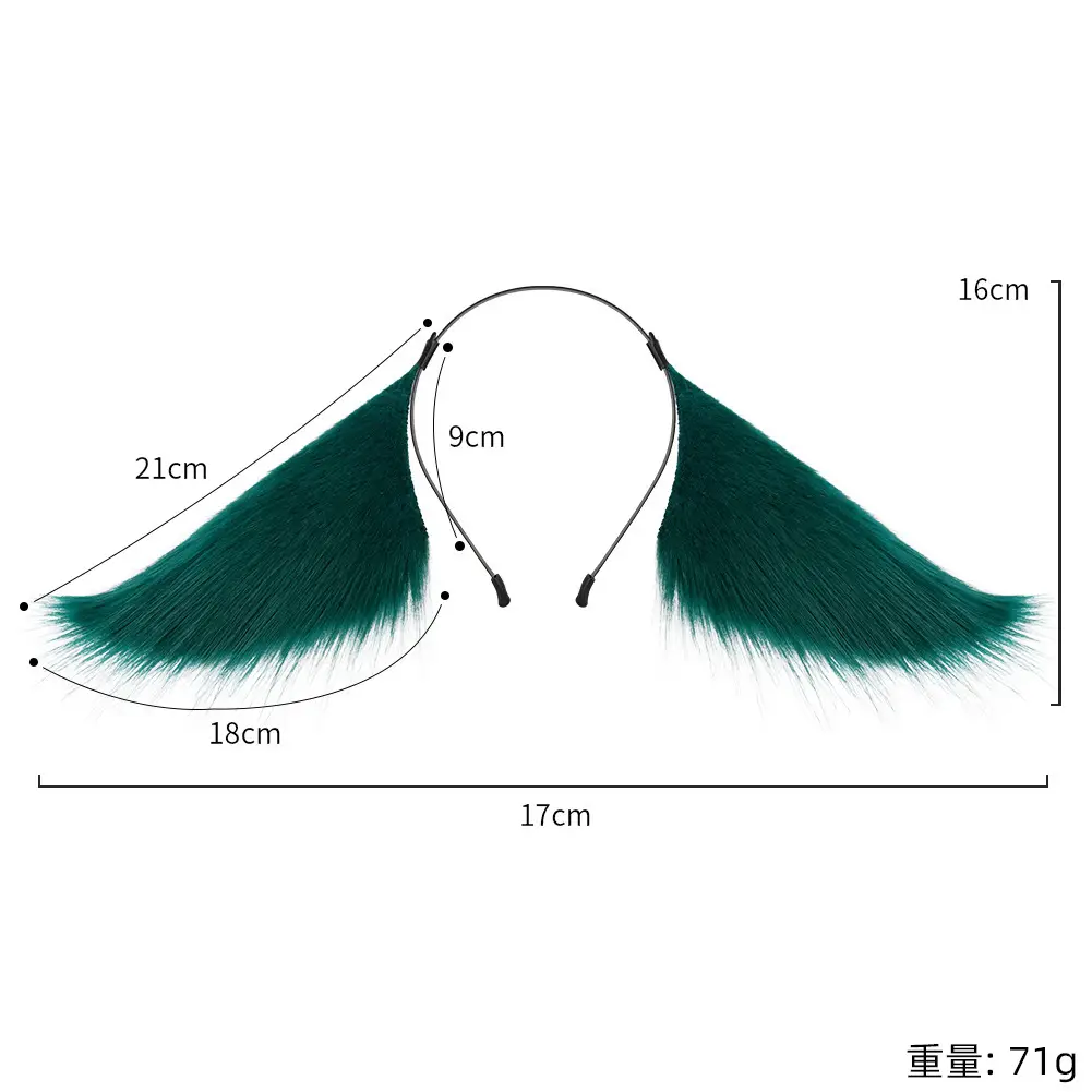 Green Fox Ears Hair Dye for Men - Image 6