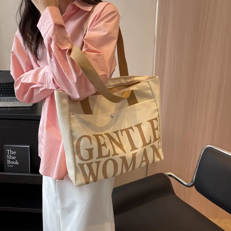 Gentle Woman Canvas Shoulder Bag Large 2023